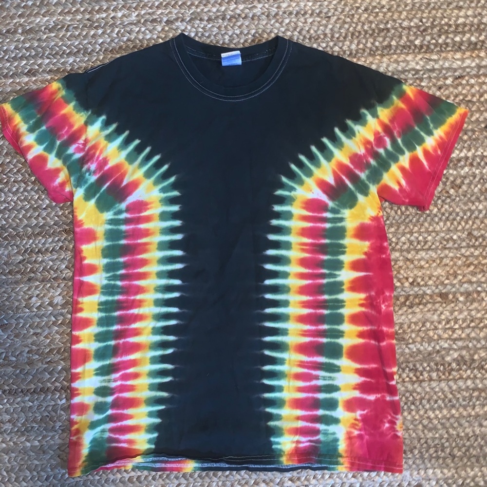 Tie dye black shirt